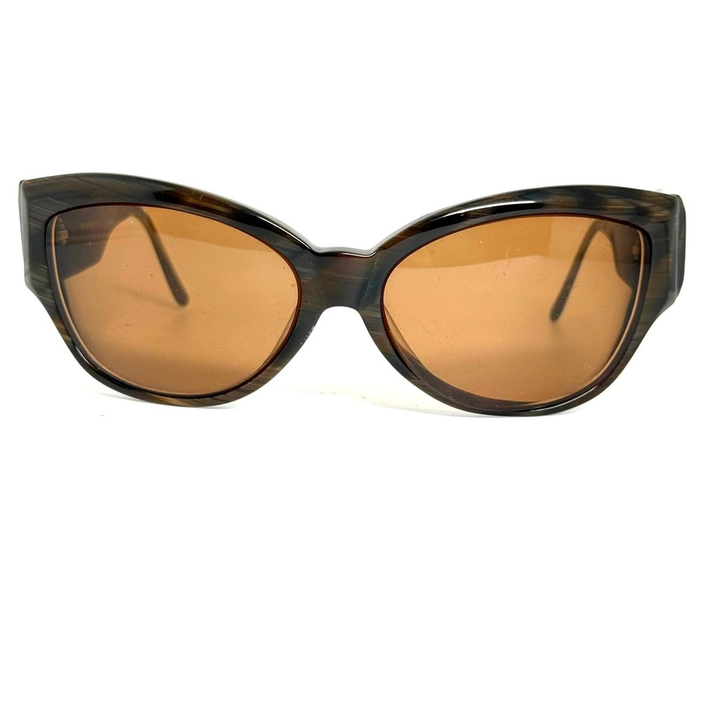 Vera Wang Brown Marbled Cat Eye Sunglasses V256 HN 58-15-135 24918